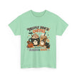 Halloween Coffee Tee — “Freshly Boo’d Coffee: Served with Scream & Sugar”