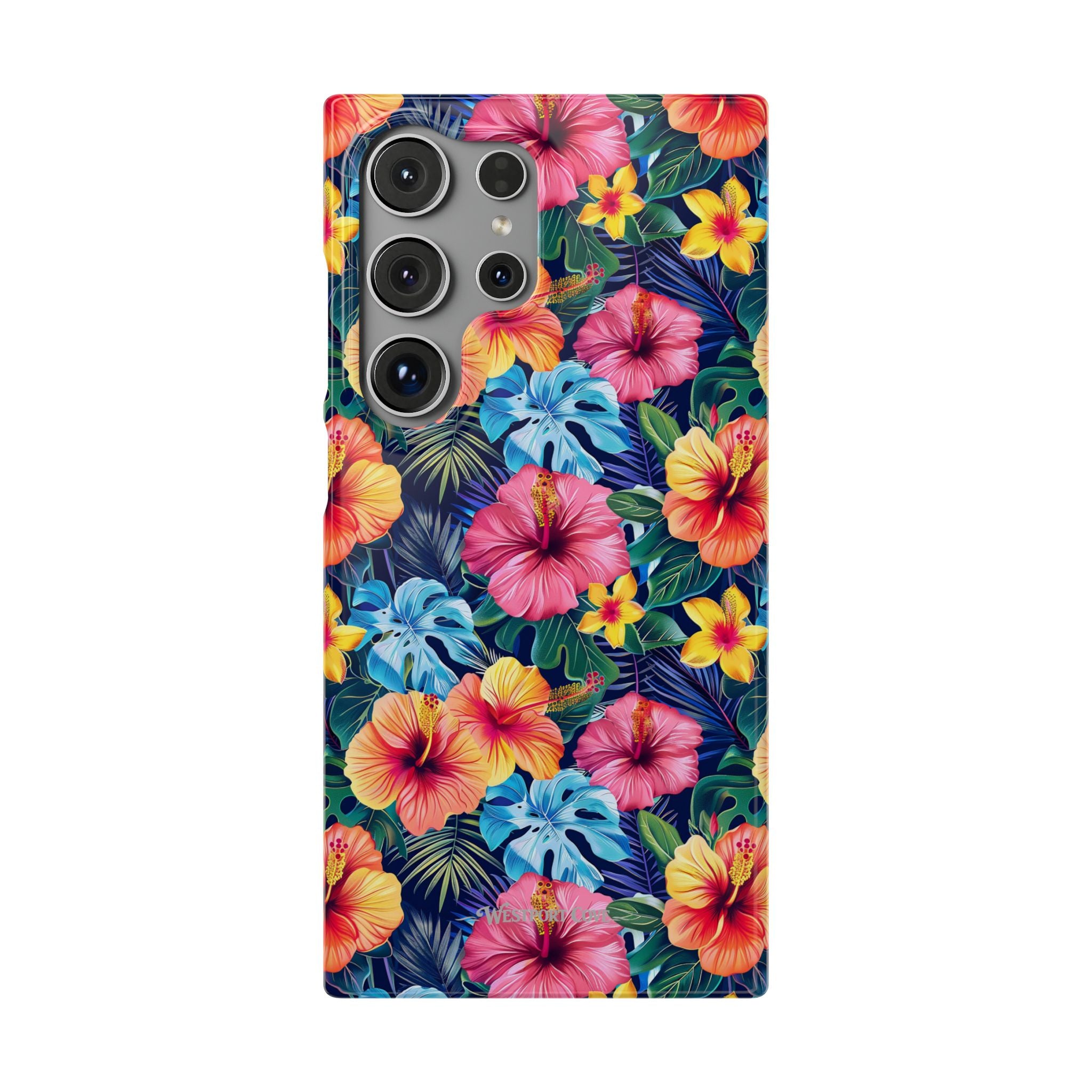 Tropical Hibiscus - Elite Phone Case — Floral Hawaiian Pattern Phone Cover