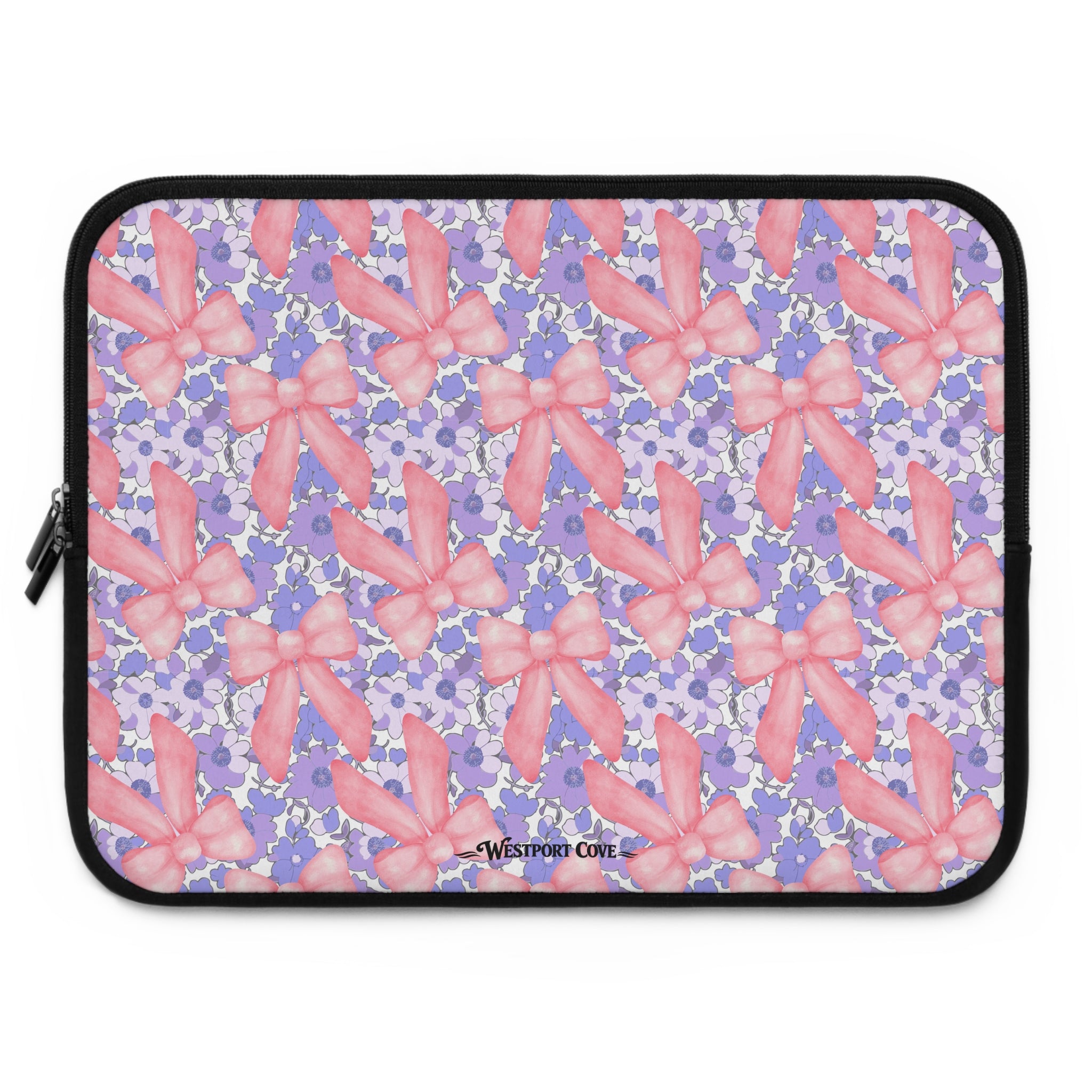 Bow Floral - Safe Harbor Laptop Sleeve