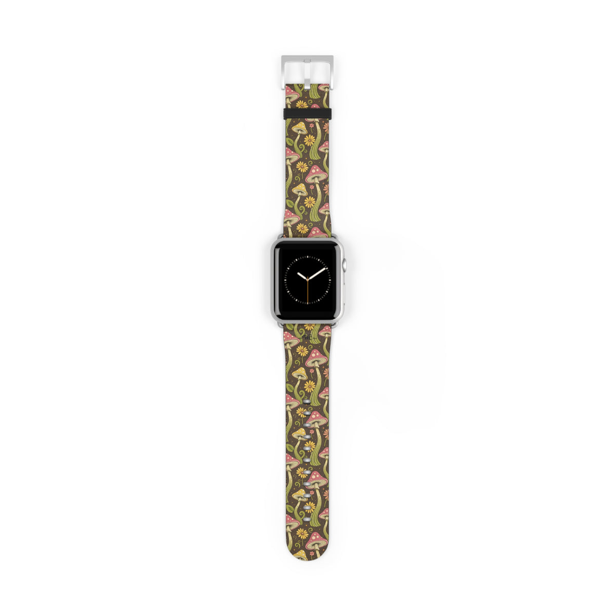 Magic Mushroom - Apple Watch Band  - Vintage Forest Fungi Apple Watch Strap
