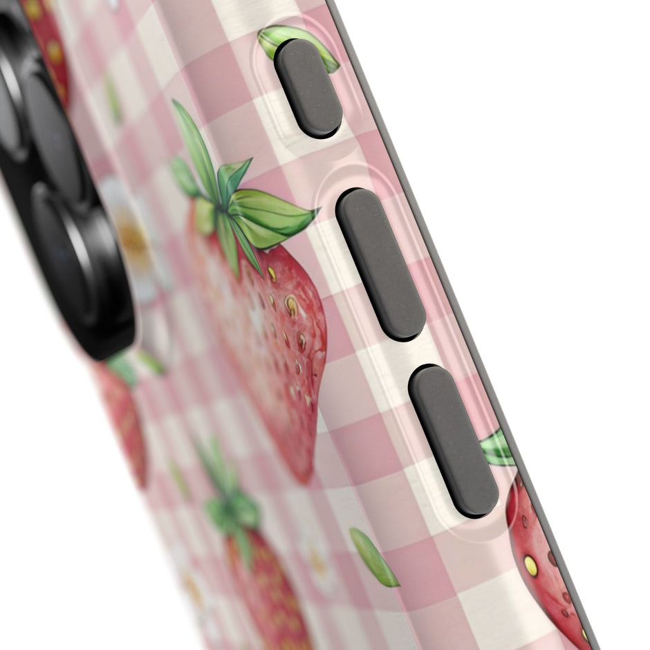 Strawberry Gingham - Extreme MagSafe Phone Case
