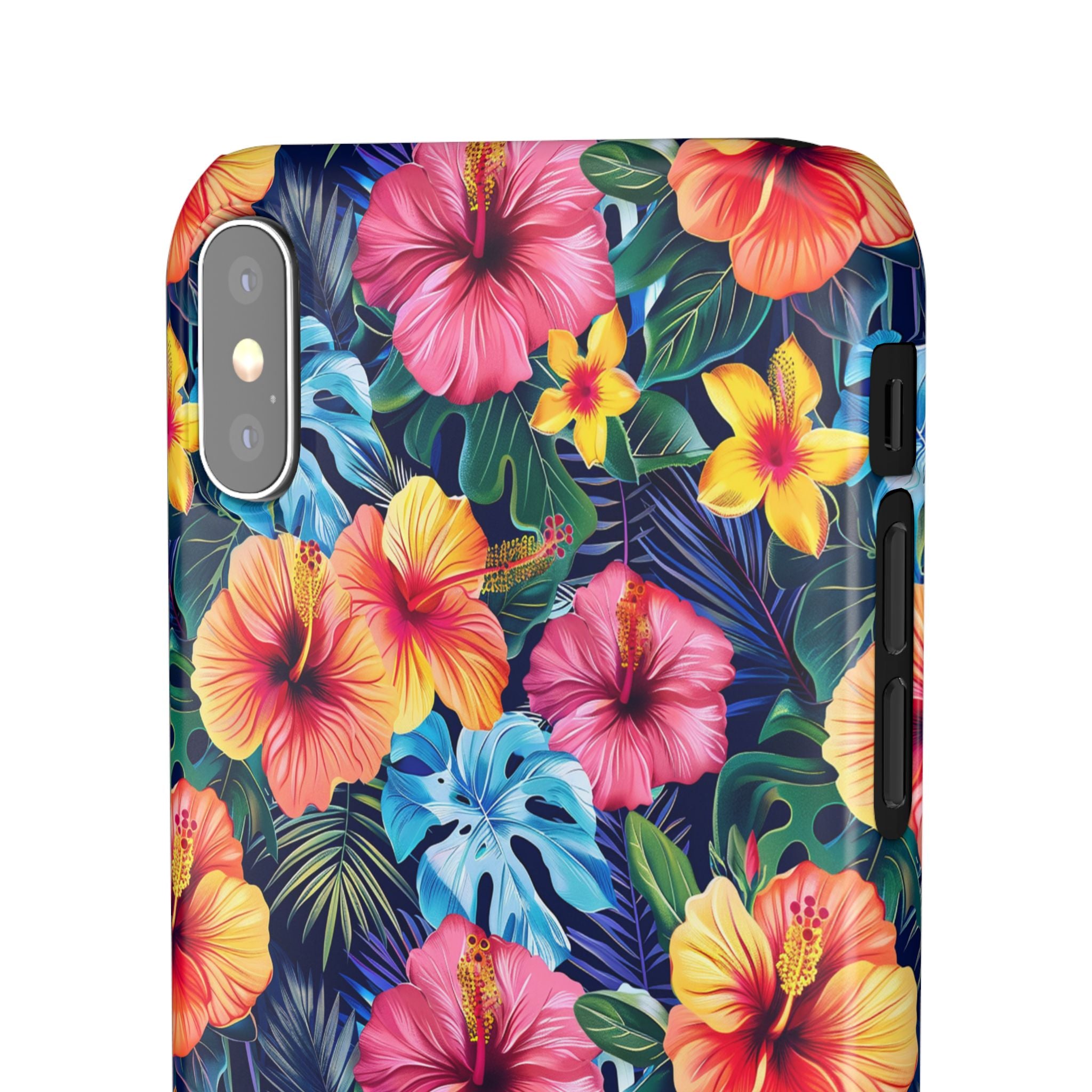 Tropical Hibiscus - Elite Phone Case — Floral Hawaiian Pattern Phone Cover