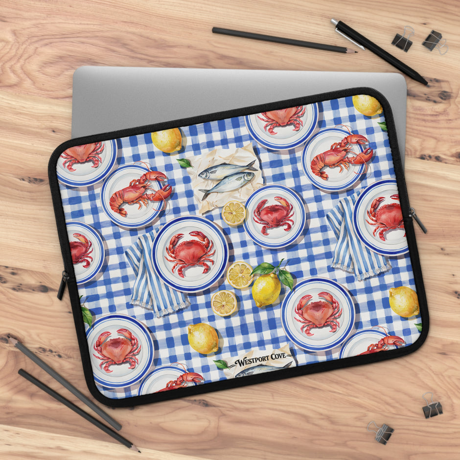 Seafood Picnic - Safe Harbor Laptop Sleeve