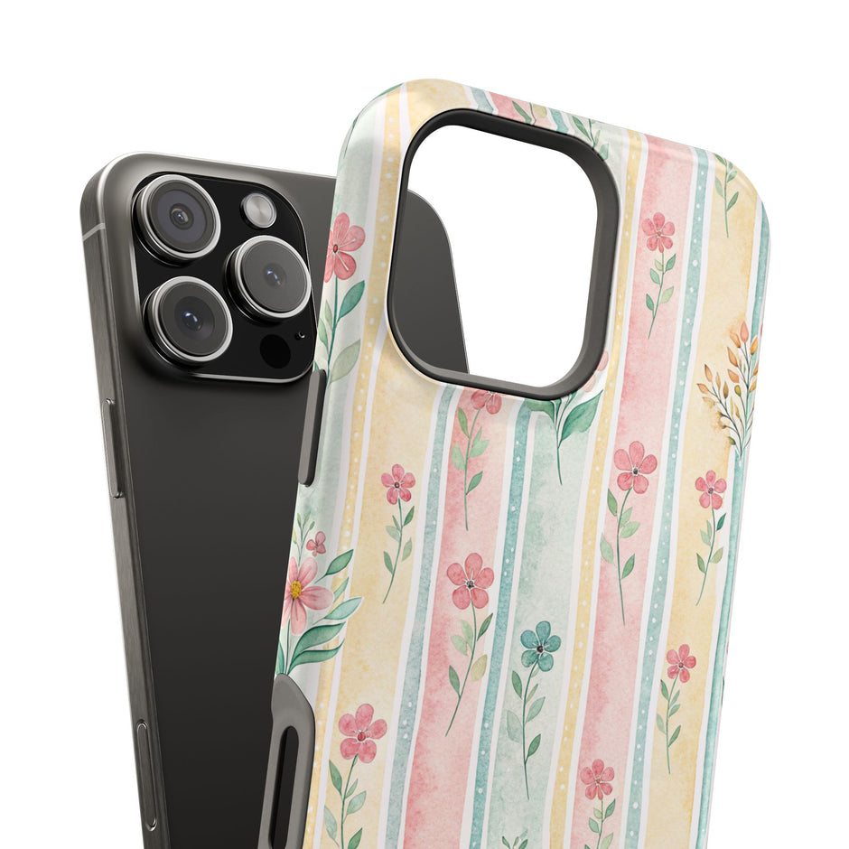 Floral Stripe - Extreme MagSafe Phone Case