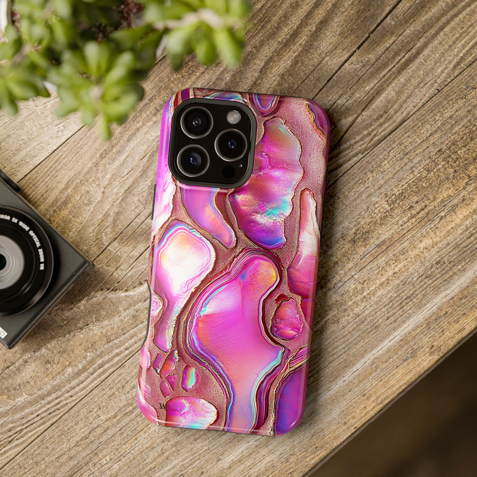 Pink Agate - Extreme Impact MagSafe Phone Case