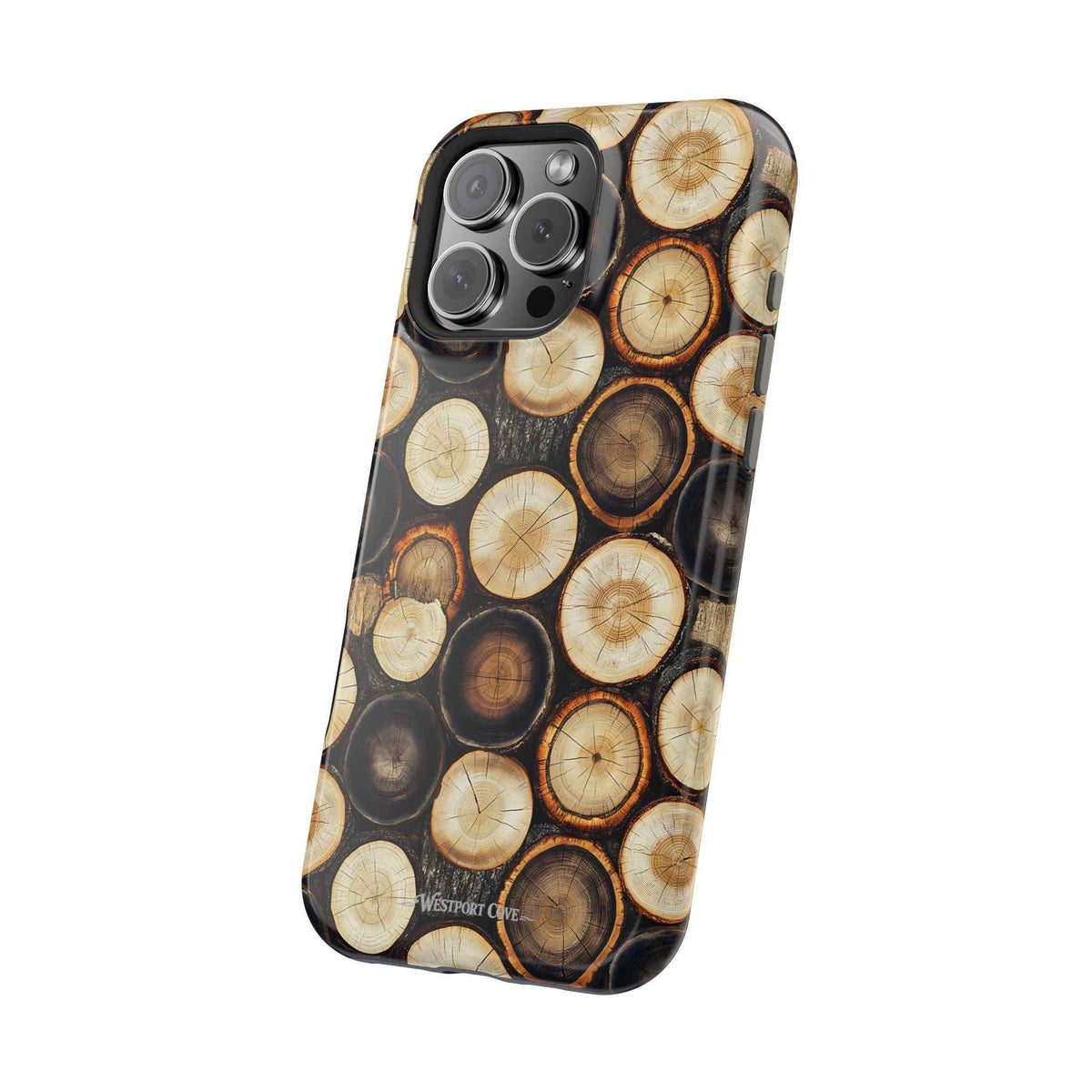 Timber - Wood Slice Pattern Extreme Impact MagSafe Phone Case Protective Cover