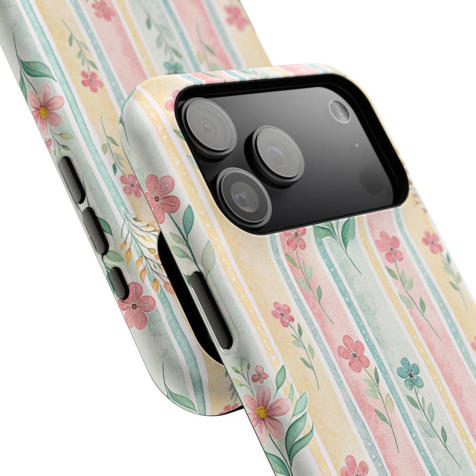 Floral Stripe - Extreme Phone Case