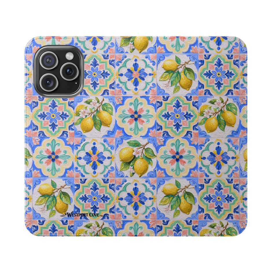 Santorini Lemon - Flip Case