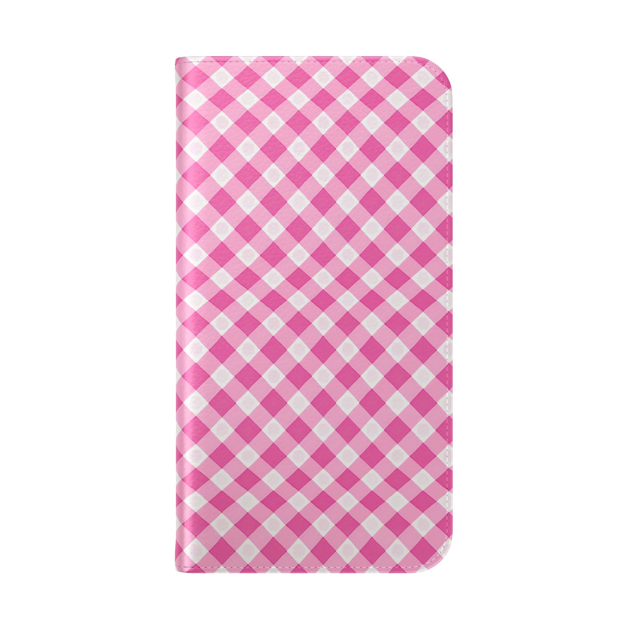 Pink Gingham - Flip Case – Wallet Flip Case with Card Slots