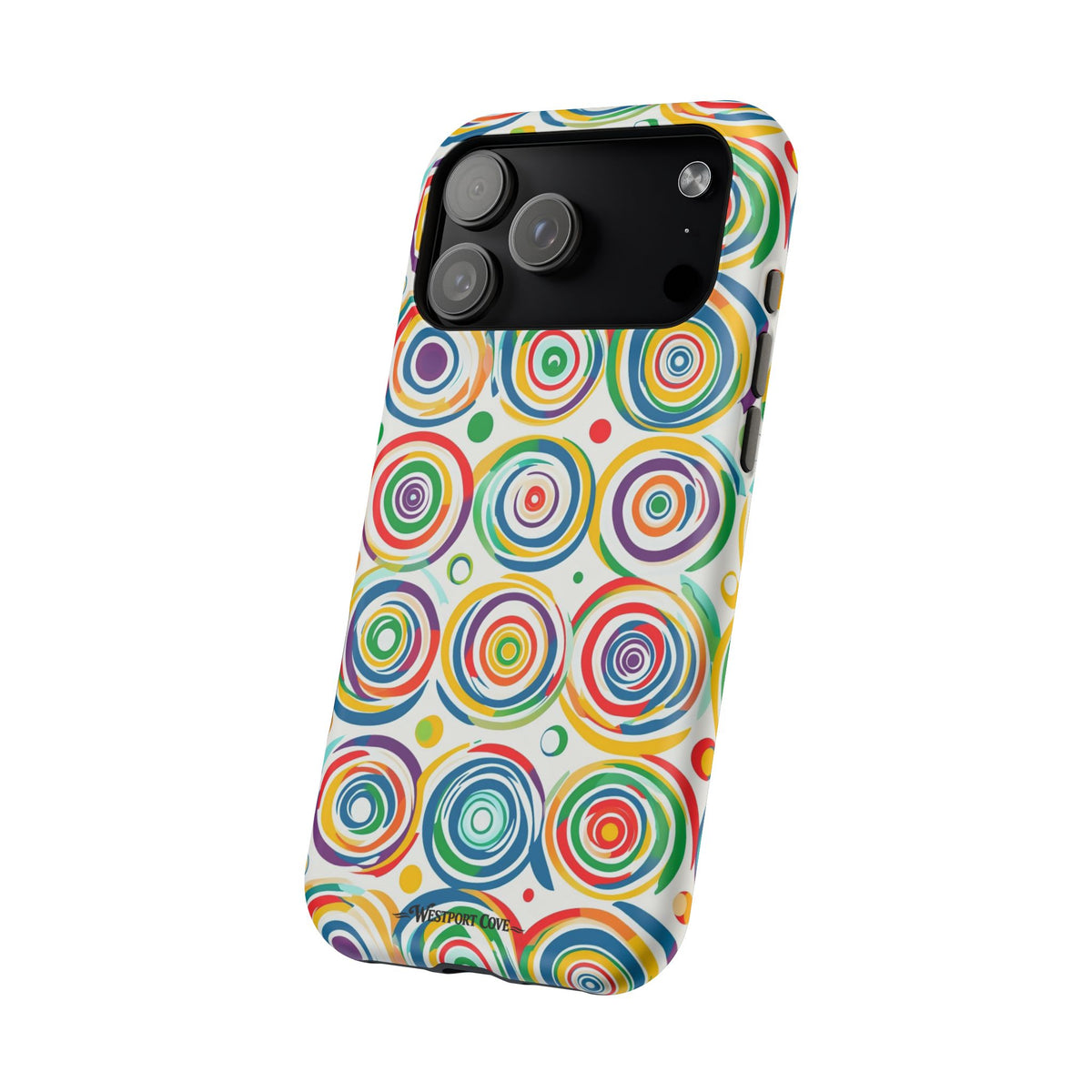 Colorful Concentric Circles Extreme Impact MagSafe Phone Case