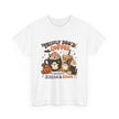 Halloween Coffee Tee — “Freshly Boo’d Coffee: Served with Scream & Sugar”