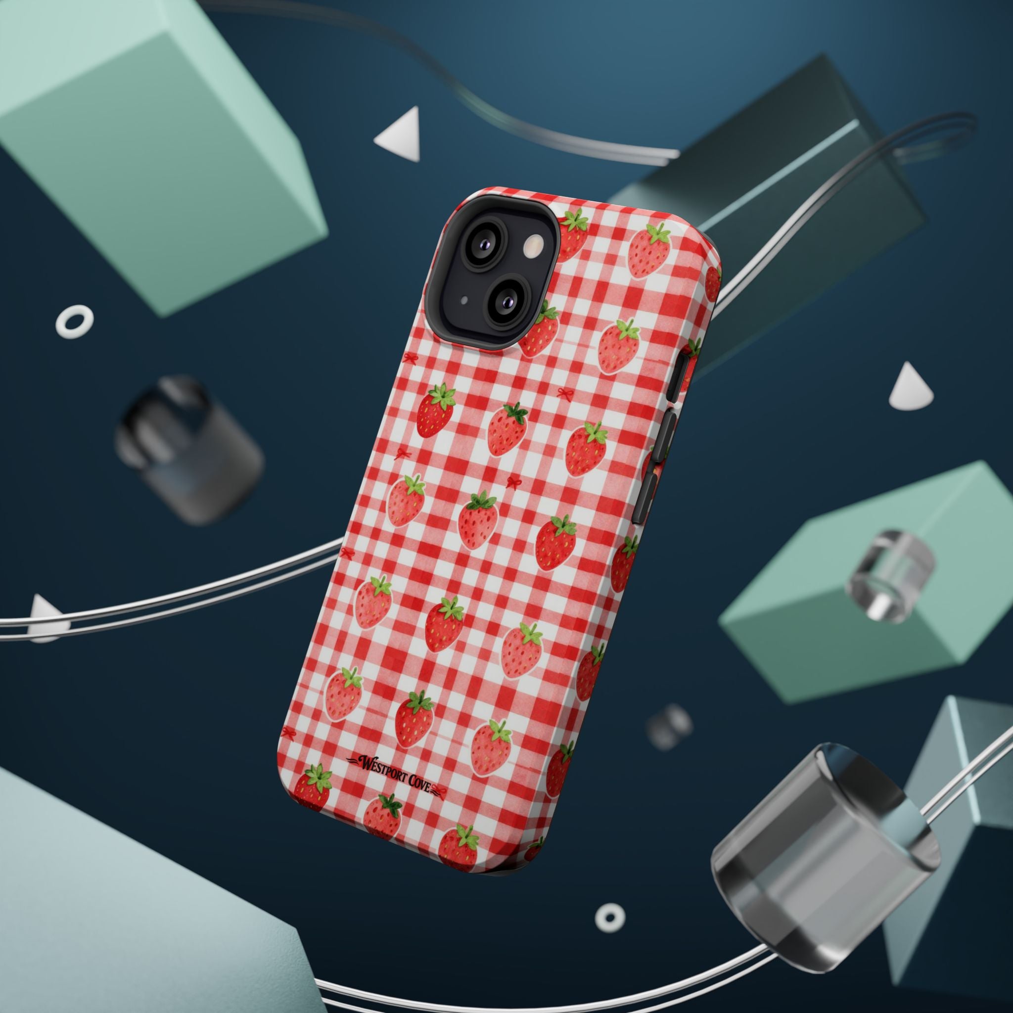Strawberry Gingham - Extreme MagSafe Phone Case
