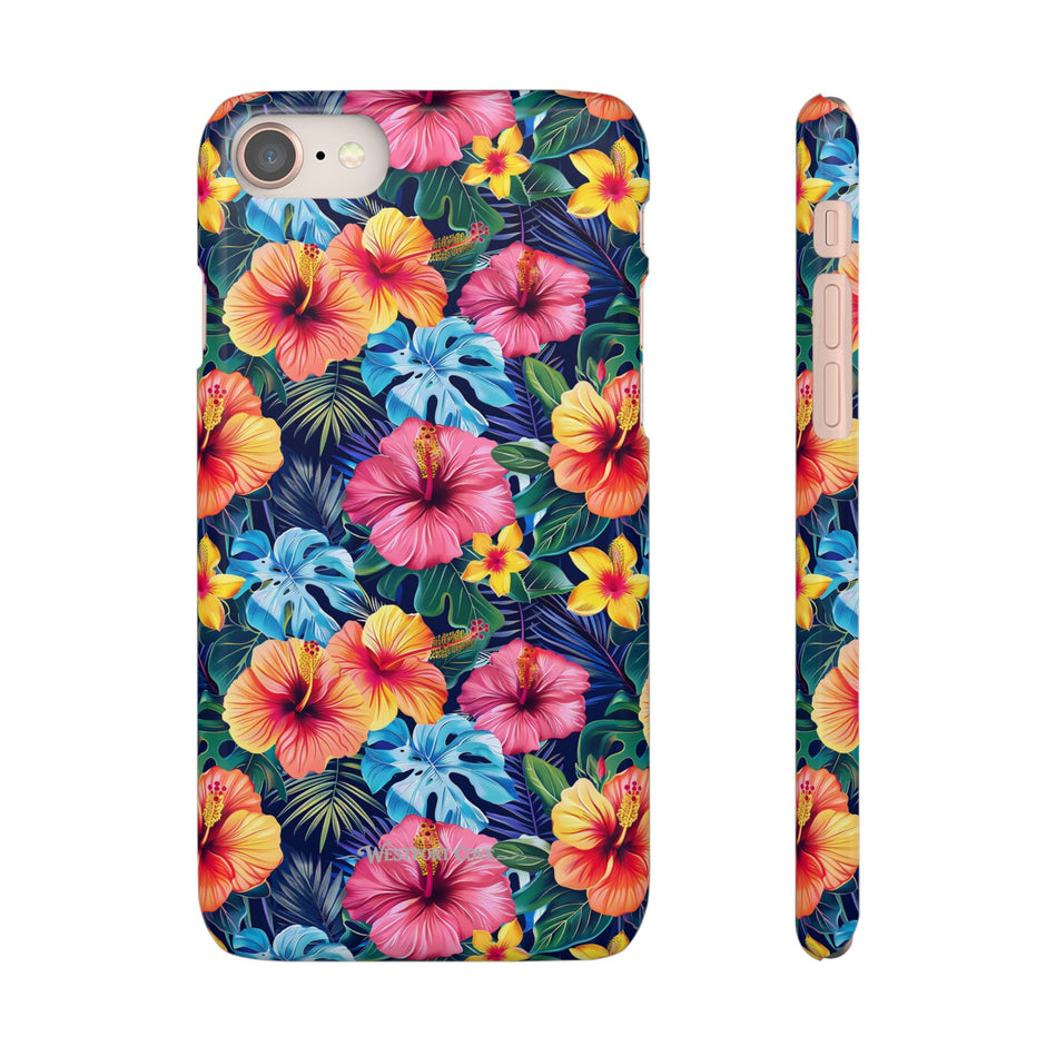 Tropical Hibiscus - Elite Phone Case — Floral Hawaiian Pattern Phone Cover