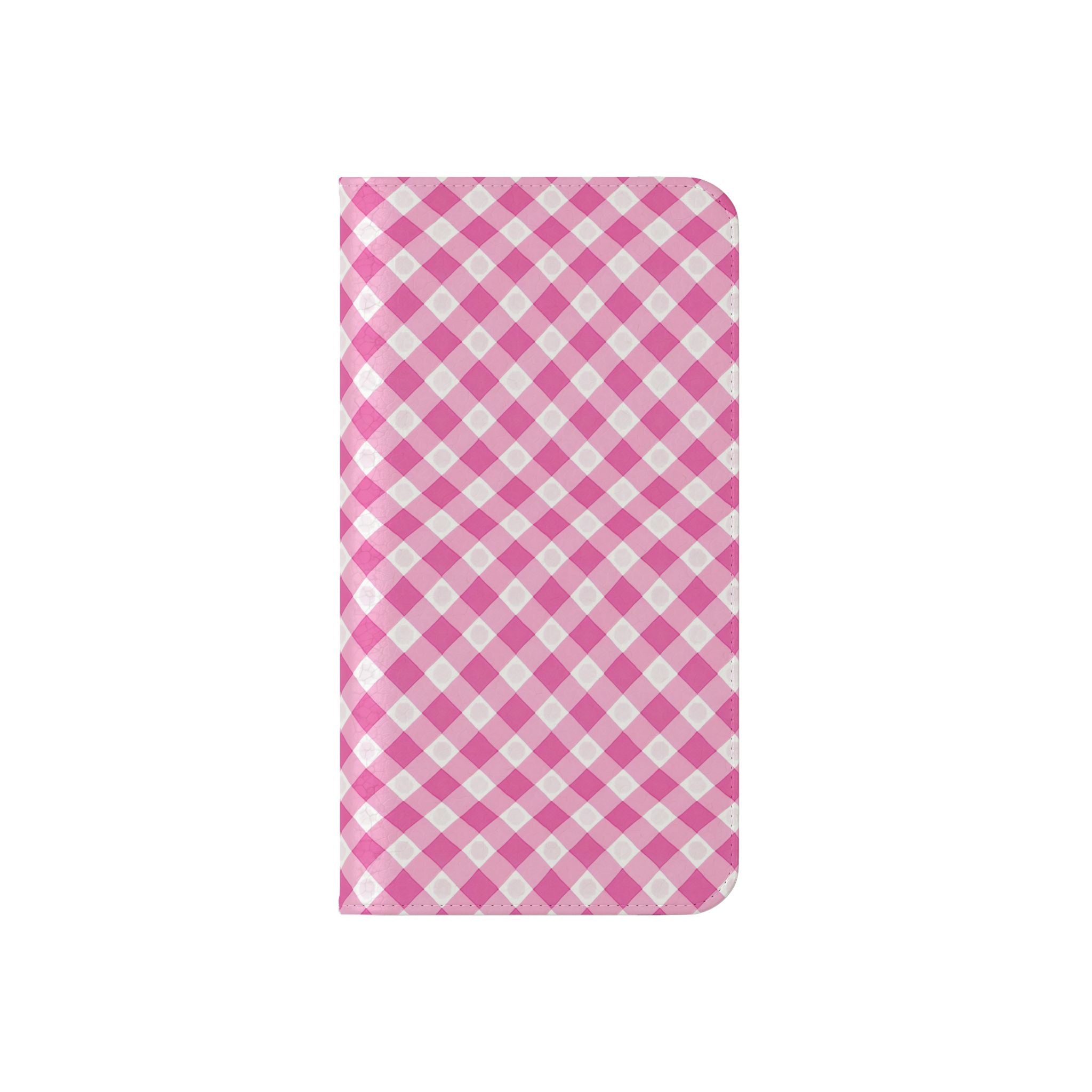 Pink Gingham - Flip Case – Wallet Flip Case with Card Slots