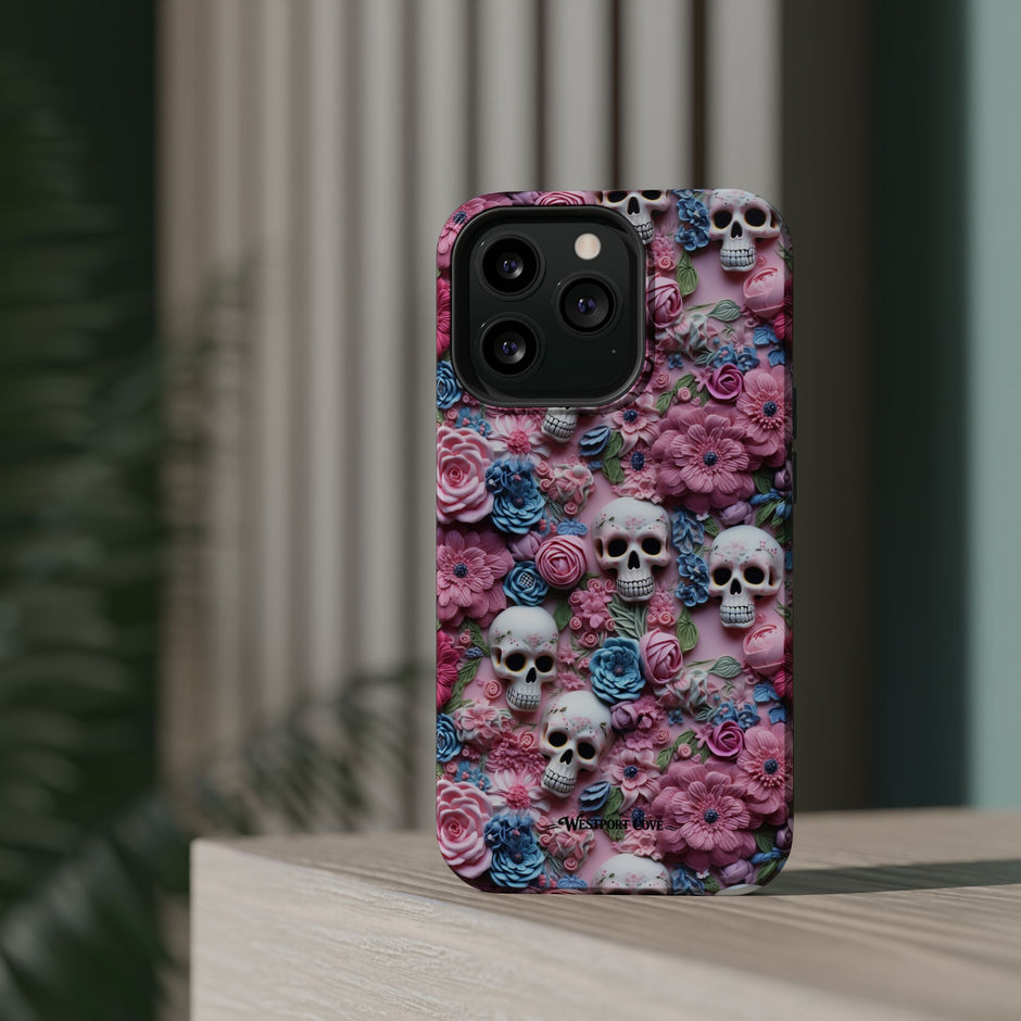 Floral Skull - Extreme MagSafe Phone Case
