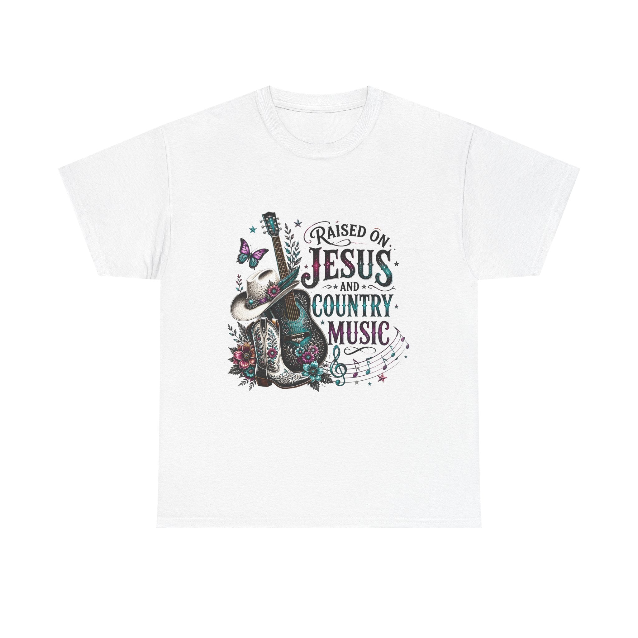 Raised on Jesus and Country Music T-Shirt