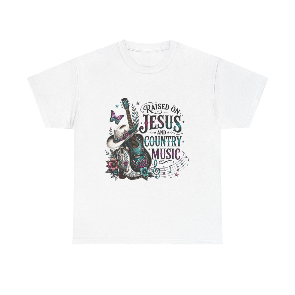 Raised on Jesus and Country Music T-Shirt
