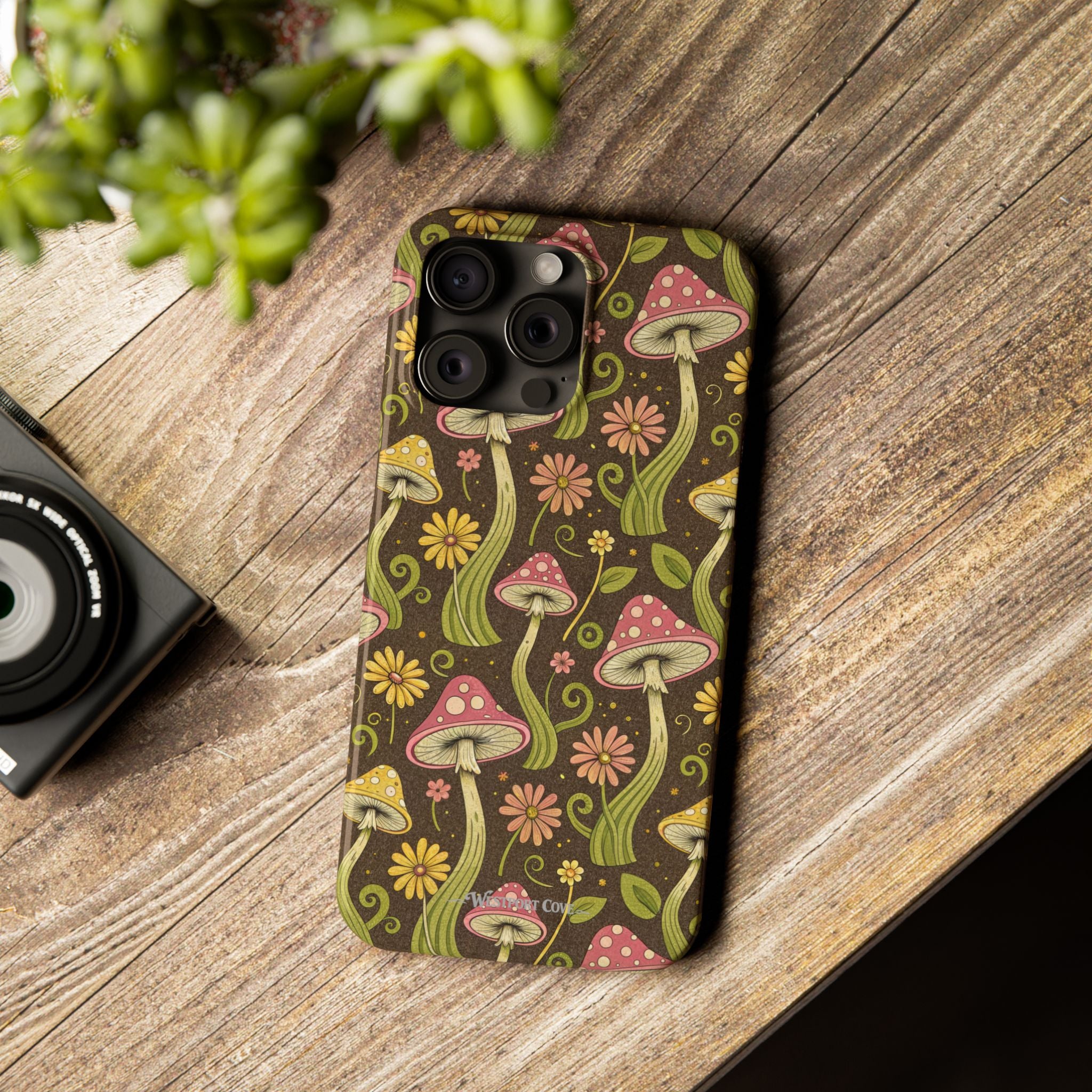 Magic Mushroom - Essential Phone Case – Retro Psychedelic Botanical Design
