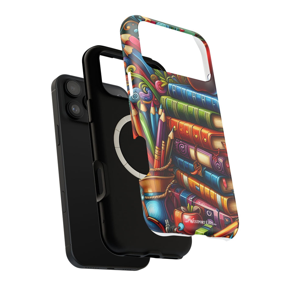 Bookstack Apple for Teachers & Students— Extreme Magsafe Phone Case