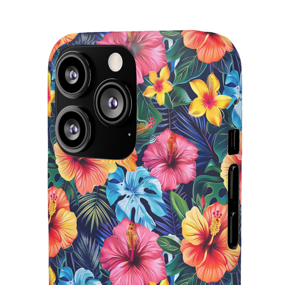 Tropical Hibiscus - Elite Phone Case — Floral Hawaiian Pattern Phone Cover