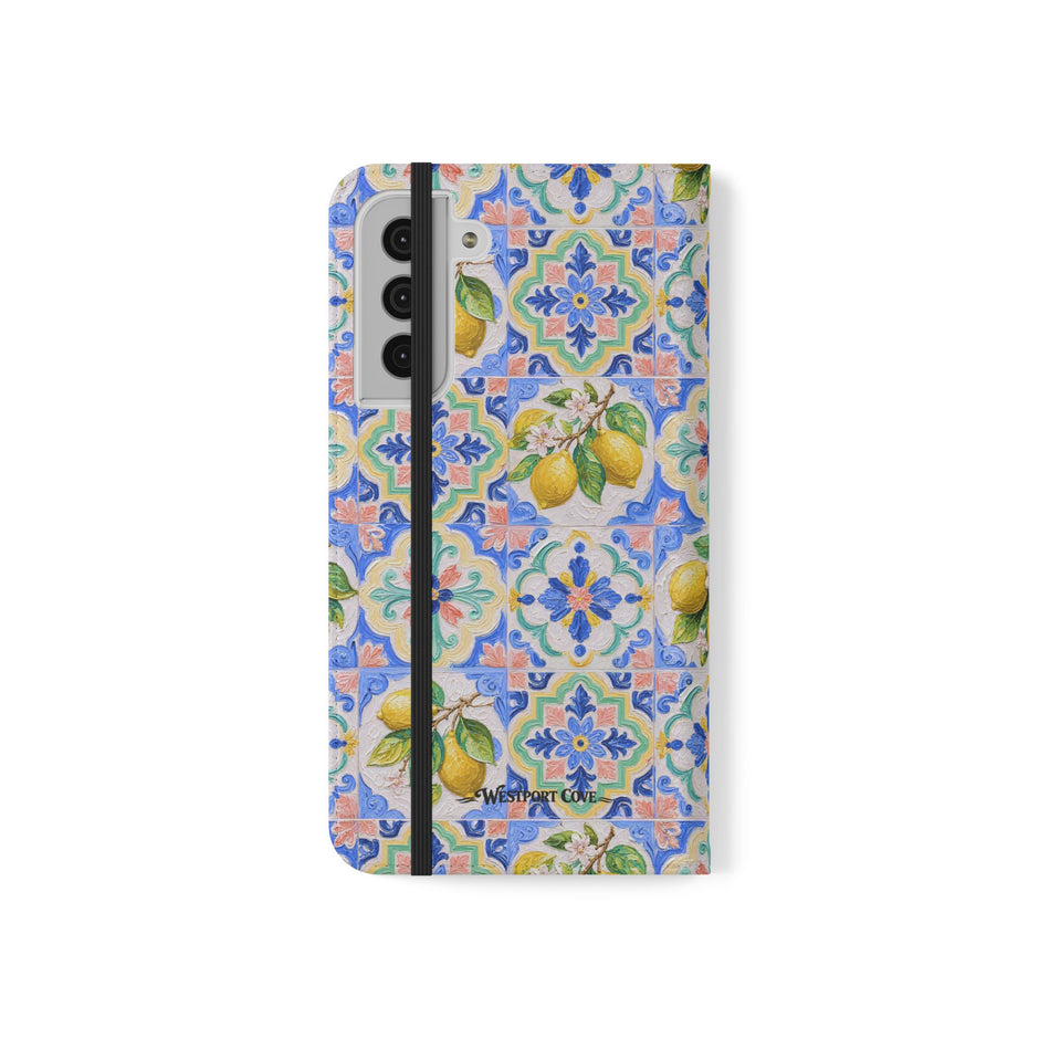 Santorini Lemon - Flip Case