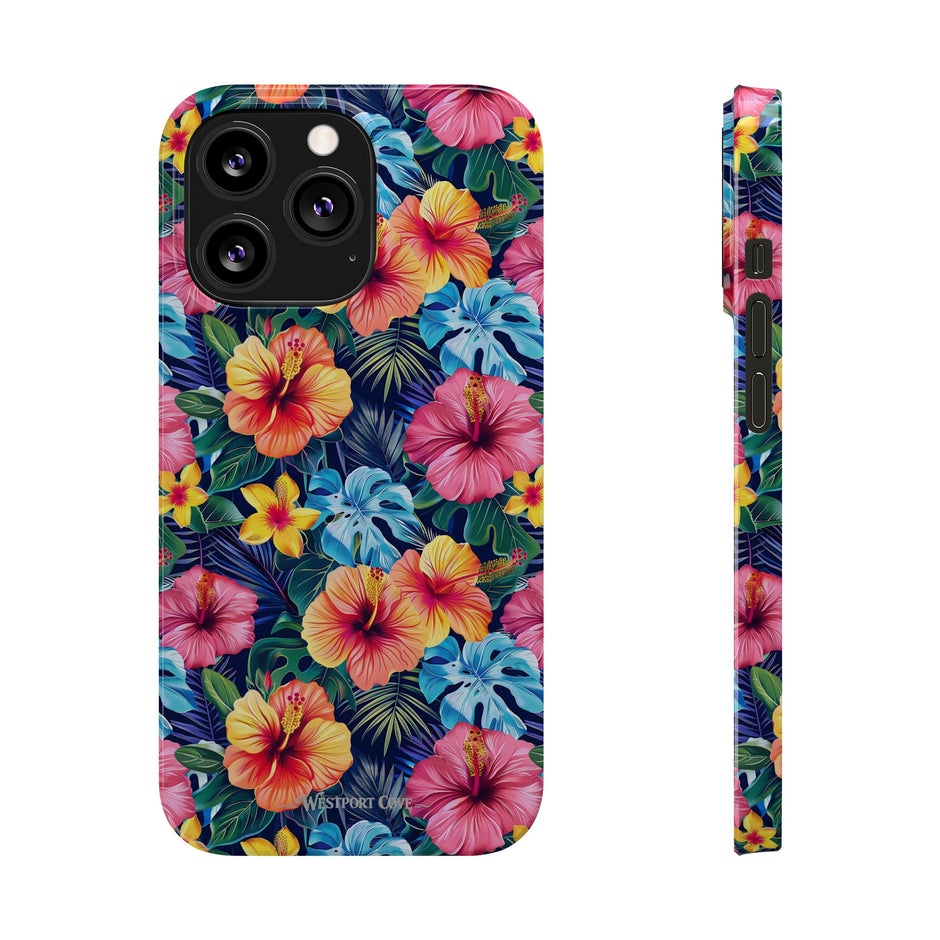 Tropical Hibiscus - Essential Phone Case — Floral Beach Vibe Phone Cover