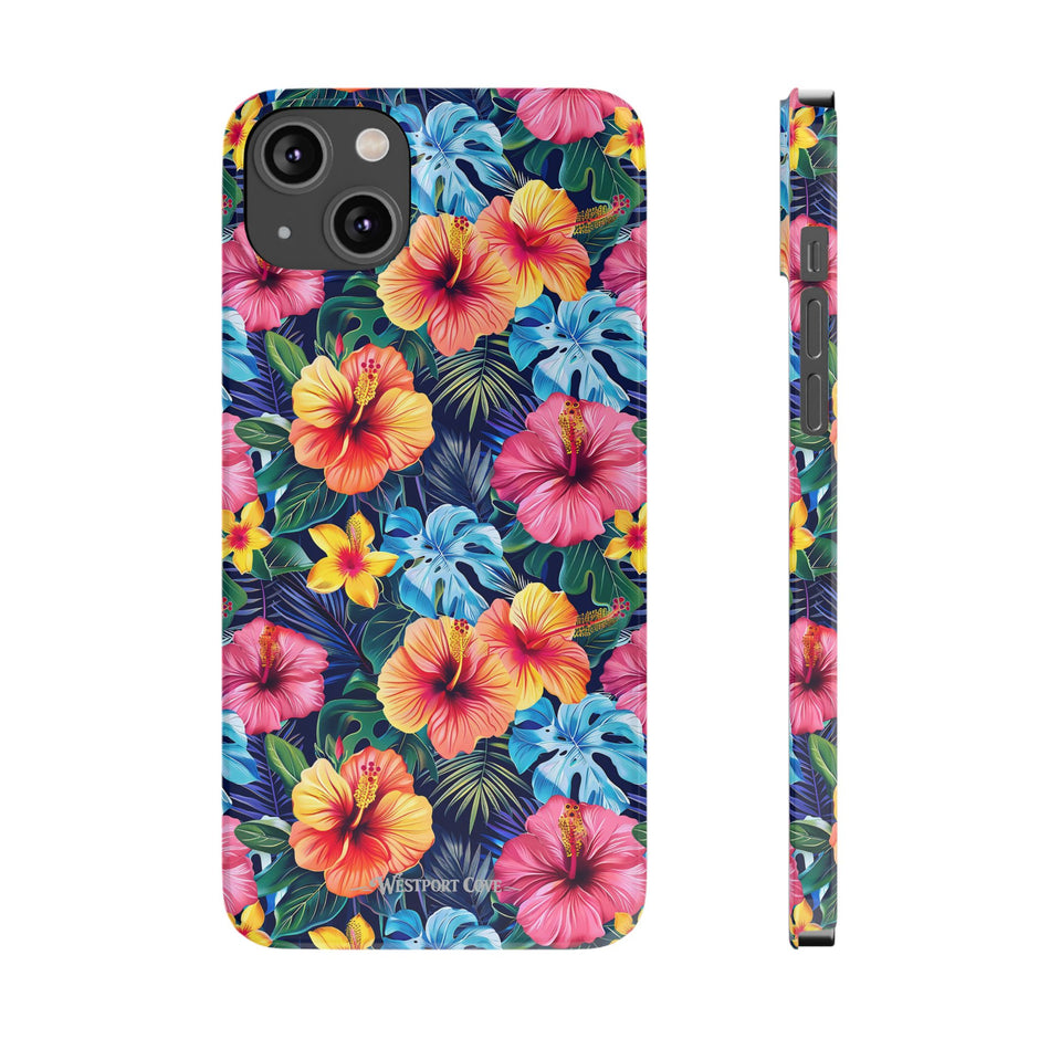 Tropical Hibiscus - Essential Phone Case — Floral Beach Vibe Phone Cover