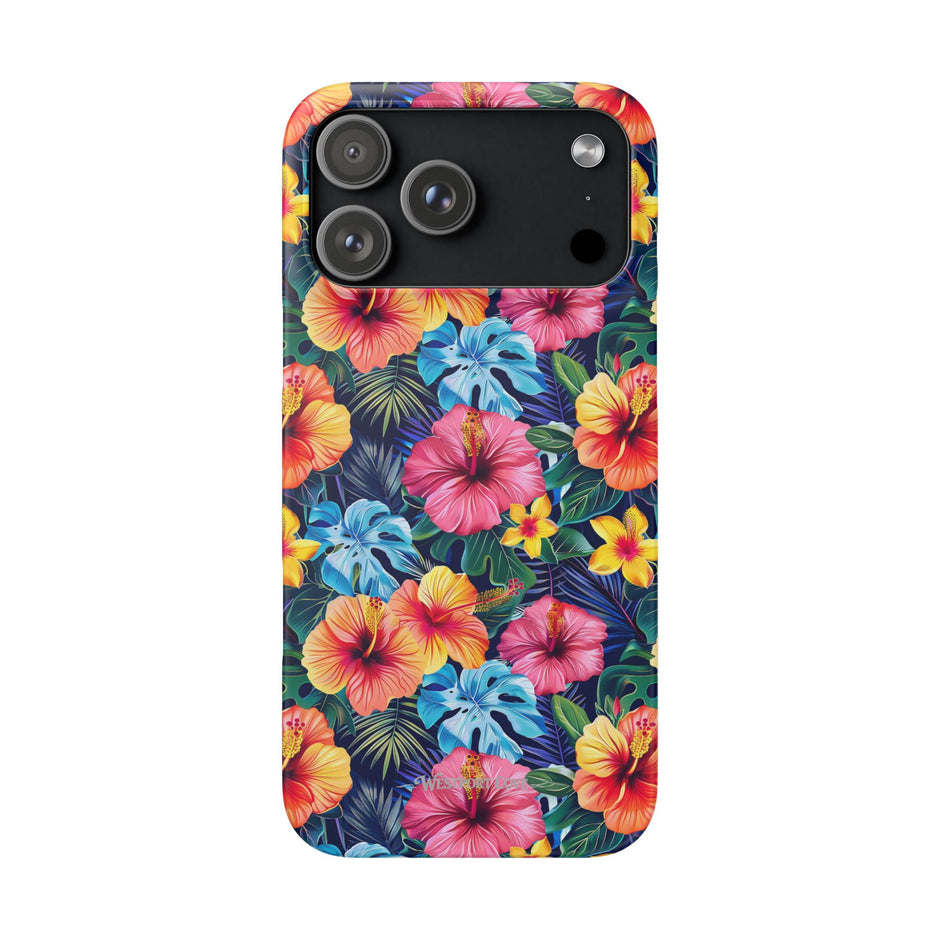 Tropical Hibiscus - Elite Phone Case — Floral Hawaiian Pattern Phone Cover