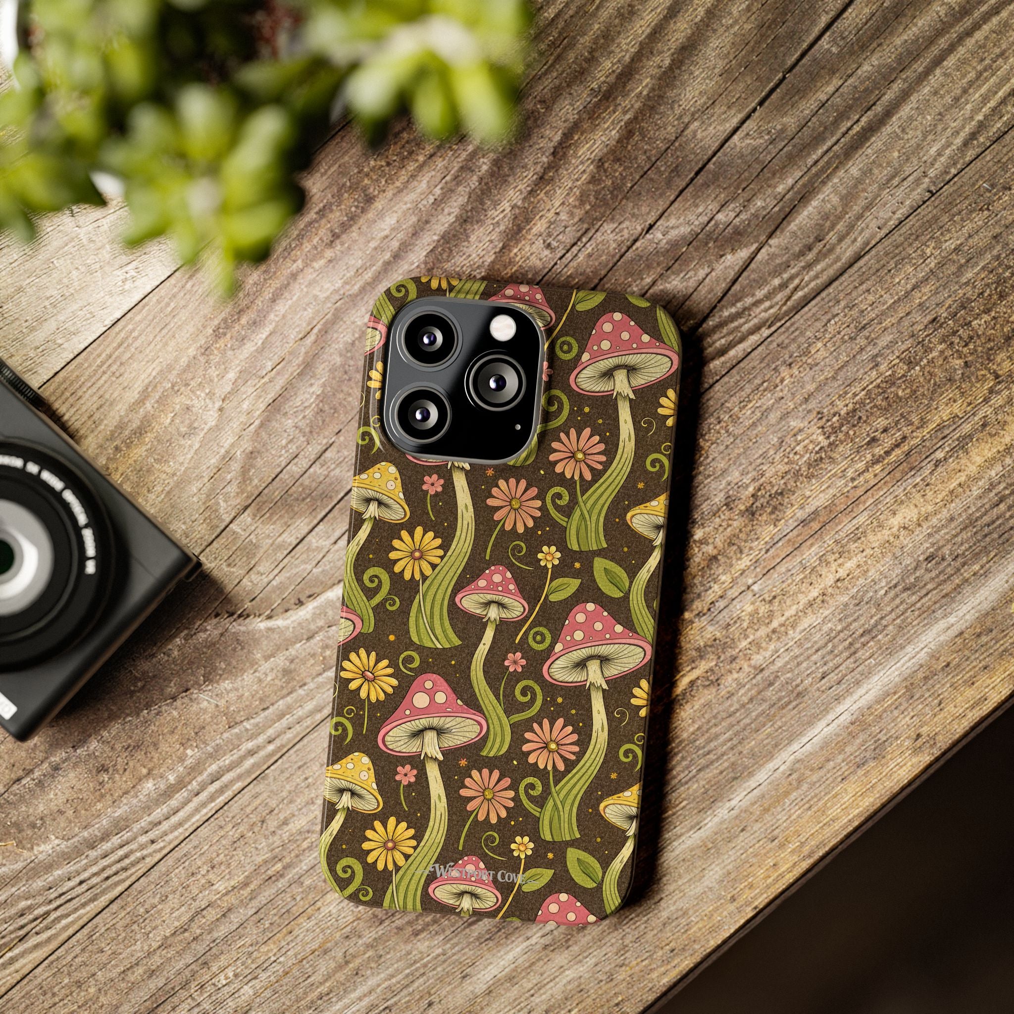 Magic Mushroom - Essential Phone Case – Retro Psychedelic Botanical Design