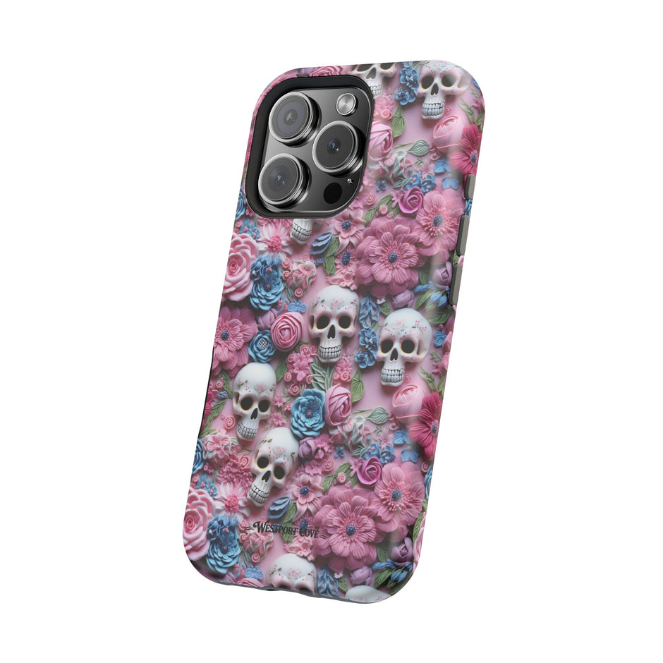 Floral Skull - Extreme MagSafe Phone Case