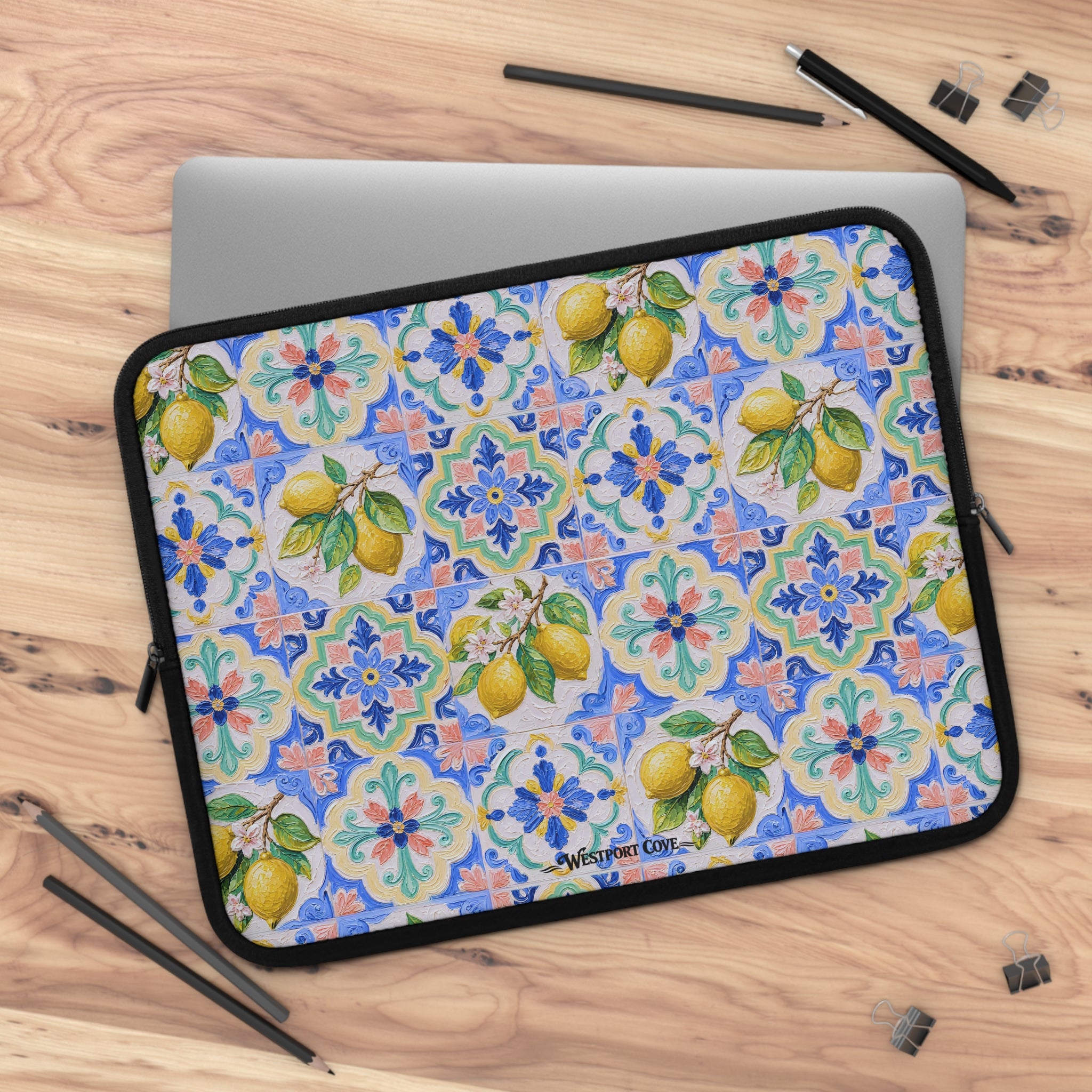 Santorini Lemon - Safe Harbor Laptop Sleeve