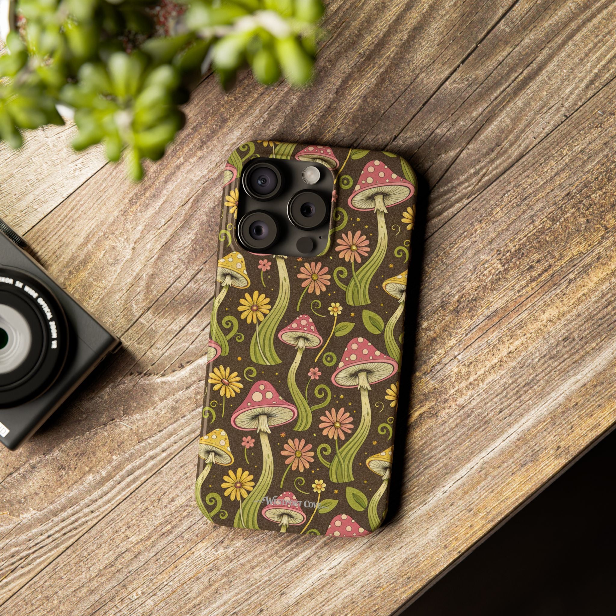 Magic Mushroom - Essential Phone Case – Retro Psychedelic Botanical Design