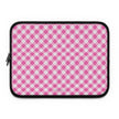 Pink Gingham  - Laptop Sleeve — Cute Plaid Protective Case