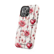 Vintage Roses & Heart Charms - Extreme Impact MagSafe Phone Case