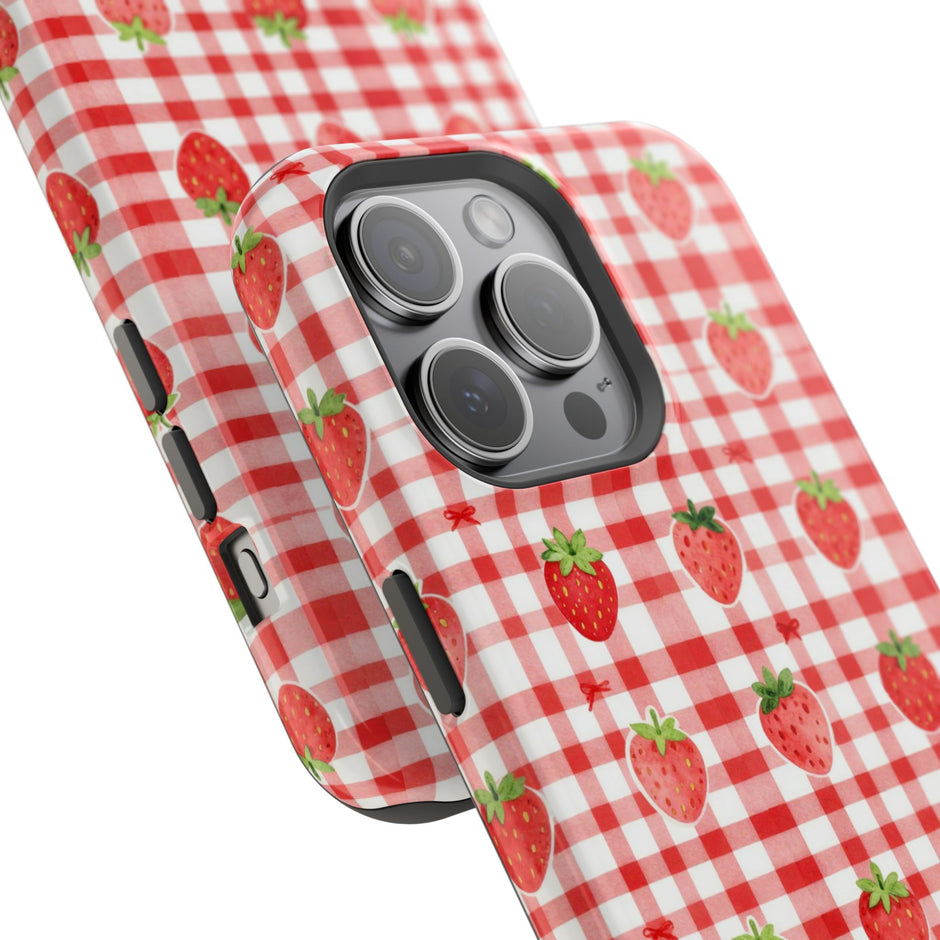 Strawberry Gingham - Extreme MagSafe Phone Case