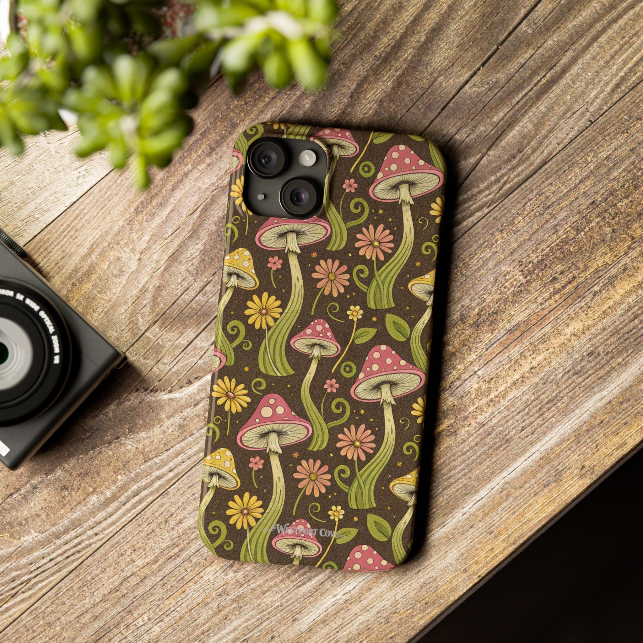 Magic Mushroom - Essential Phone Case – Retro Psychedelic Botanical Design