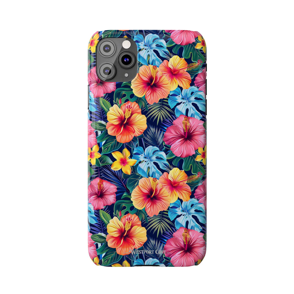 Tropical Hibiscus - Essential Phone Case — Floral Beach Vibe Phone Cover