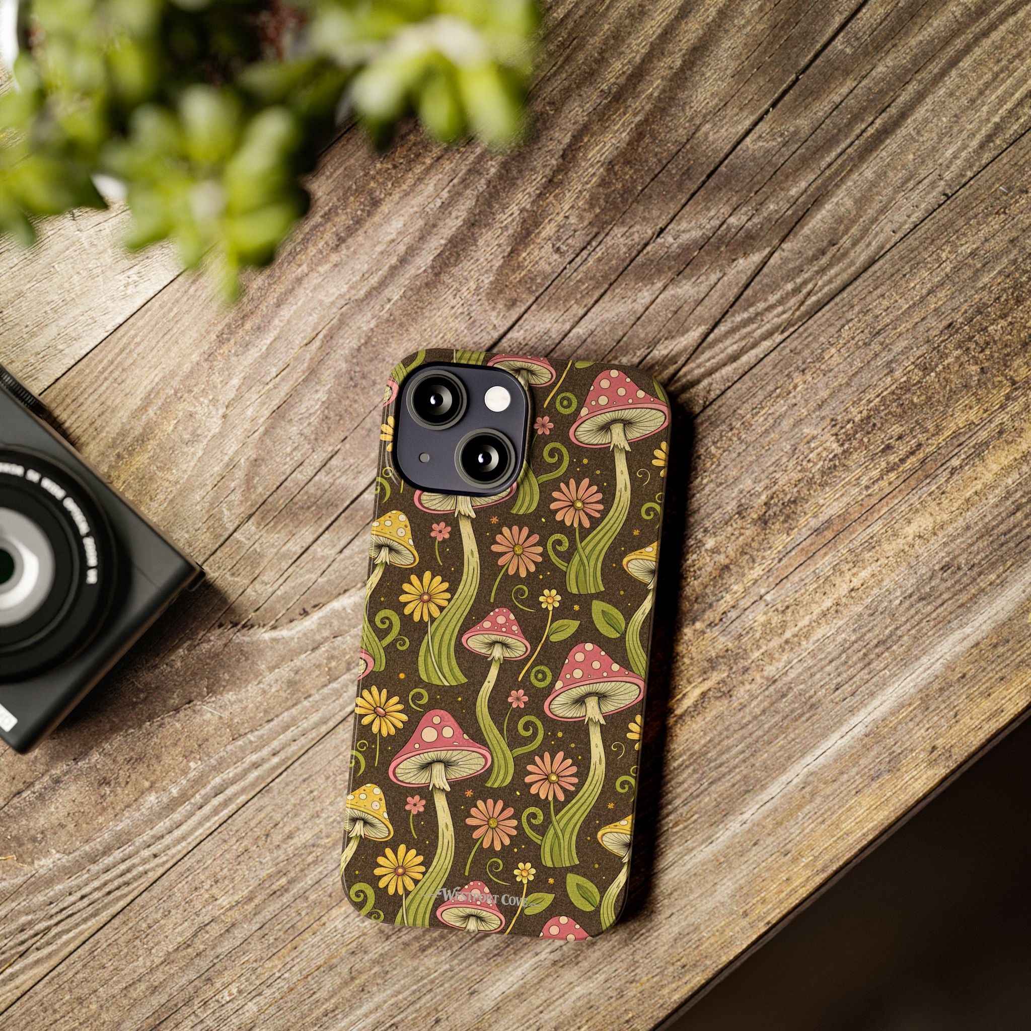 Magic Mushroom - Essential Phone Case – Retro Psychedelic Botanical Design