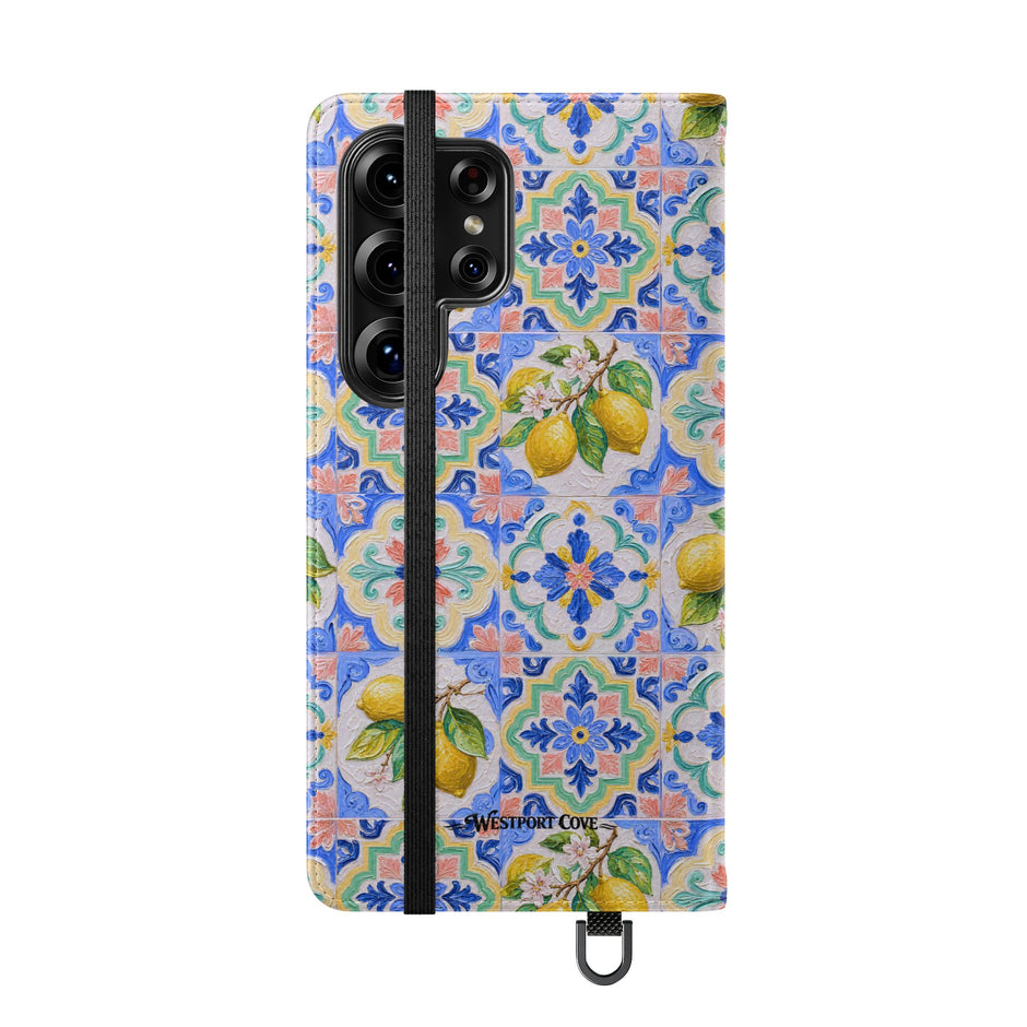 Santorini Lemon - Flip Case