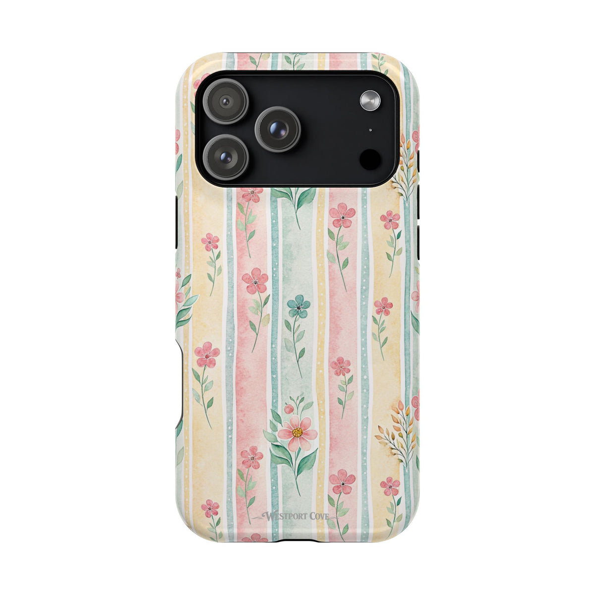 Floral Stripe - Extreme Phone Case