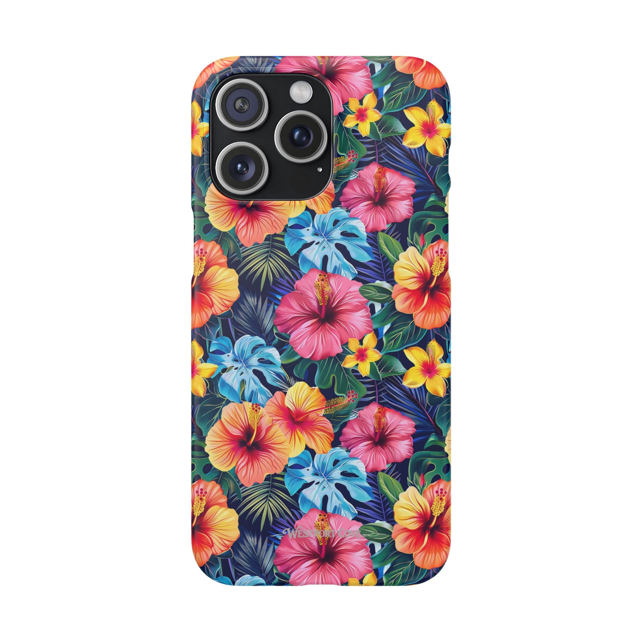 Tropical Hibiscus - Elite Phone Case — Floral Hawaiian Pattern Phone Cover