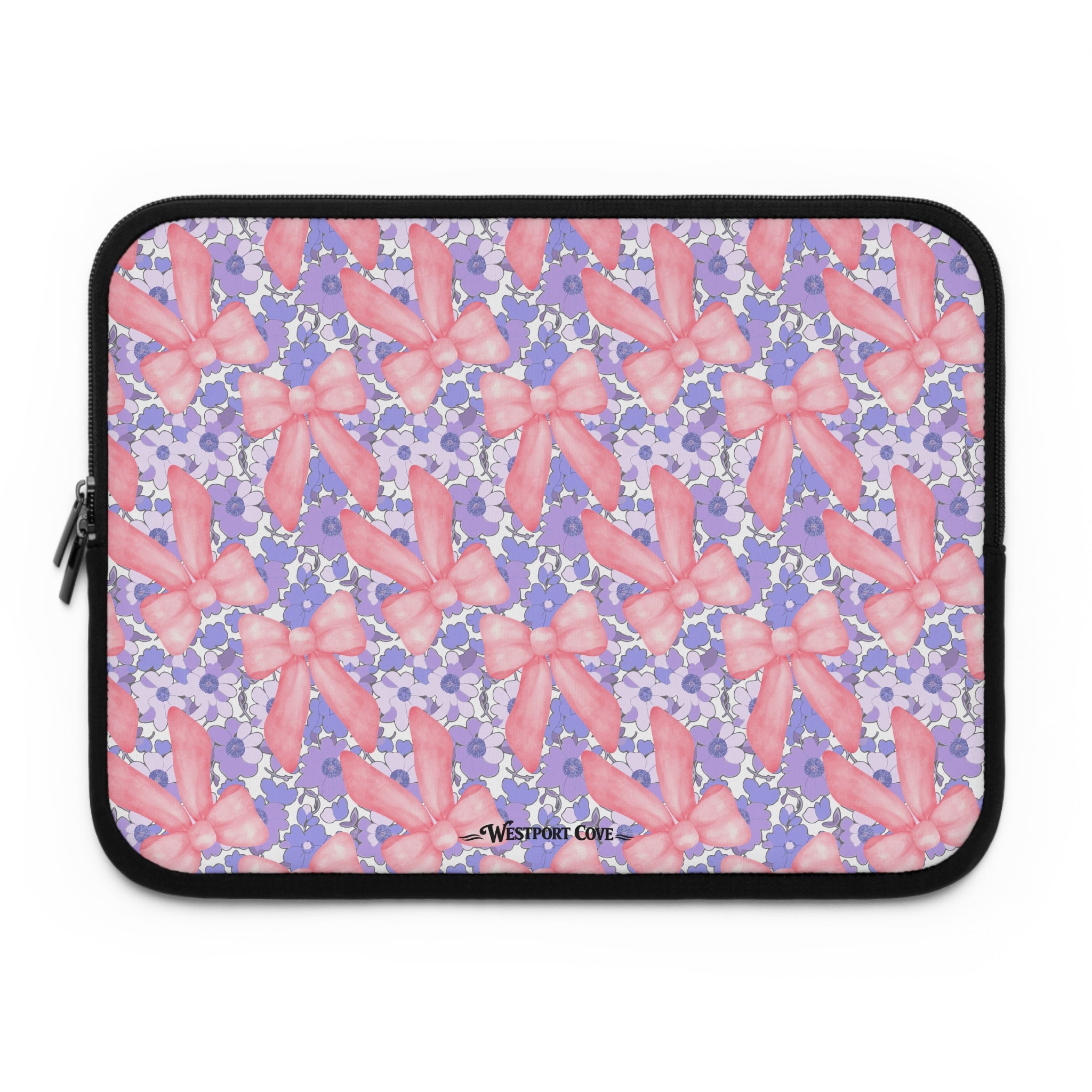 Bow Floral - Safe Harbor Laptop Sleeve