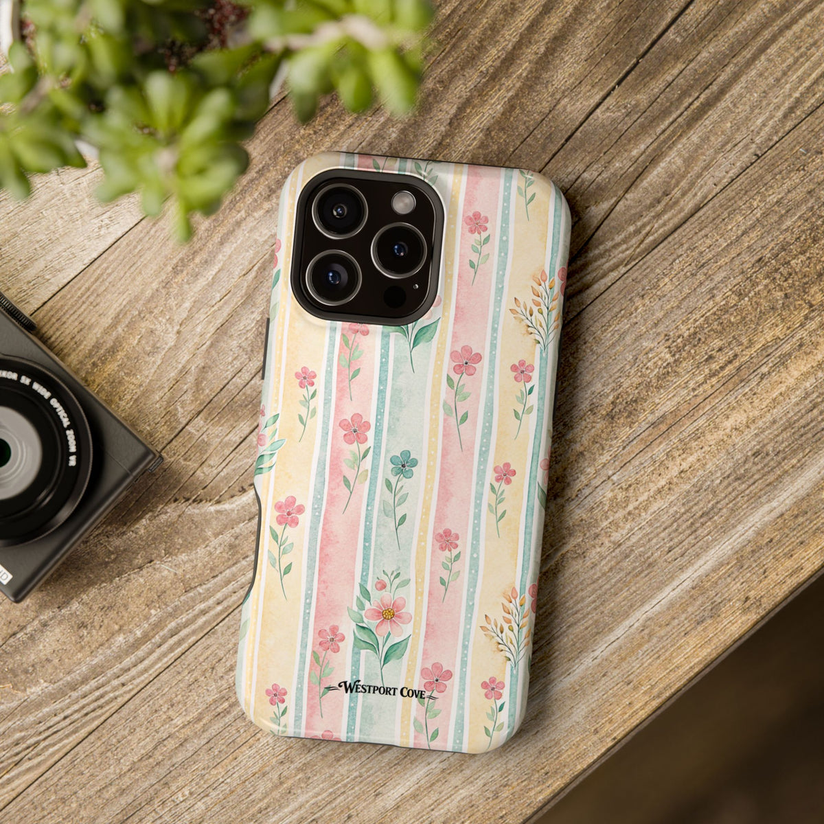 Floral Stripe - Extreme MagSafe Phone Case