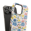 Watercolor Cats - Extreme Impact MagSafe Phone Case — Lemon Pattern