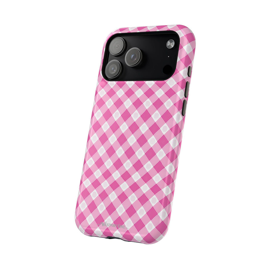 Pink Gingham - Extreme Phone Case
