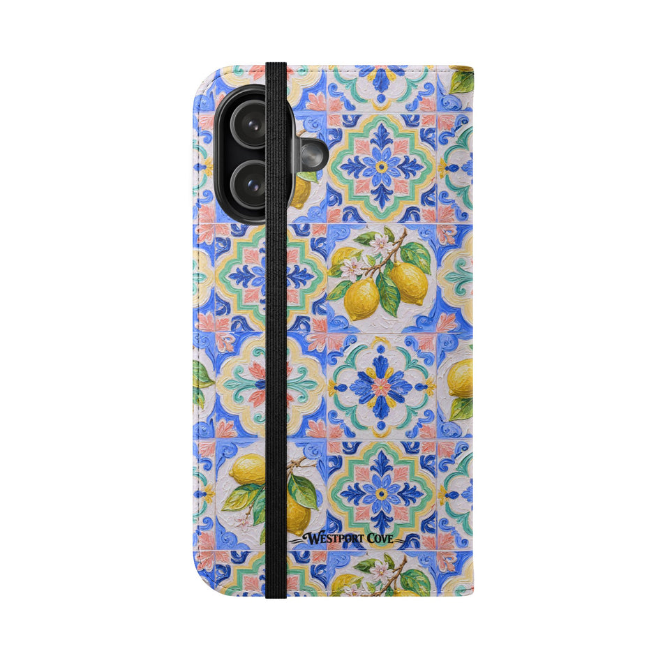 Santorini Lemon - Flip Case