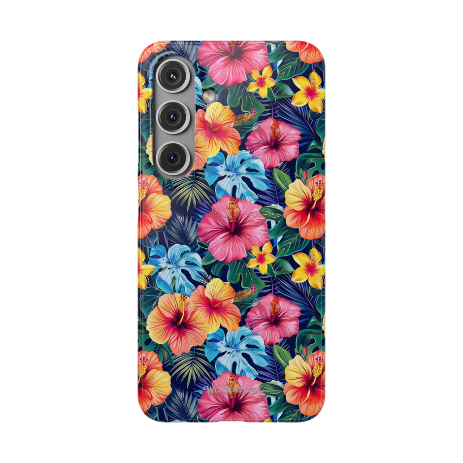 Tropical Hibiscus - Elite Phone Case — Floral Hawaiian Pattern Phone Cover