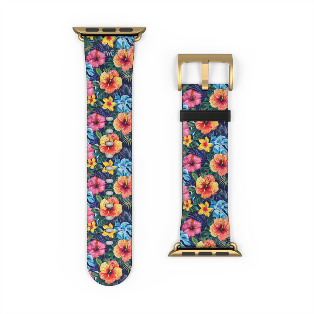 Floral Hibiscus - Apple Watch Band -Colorful Tropical Watch Strap