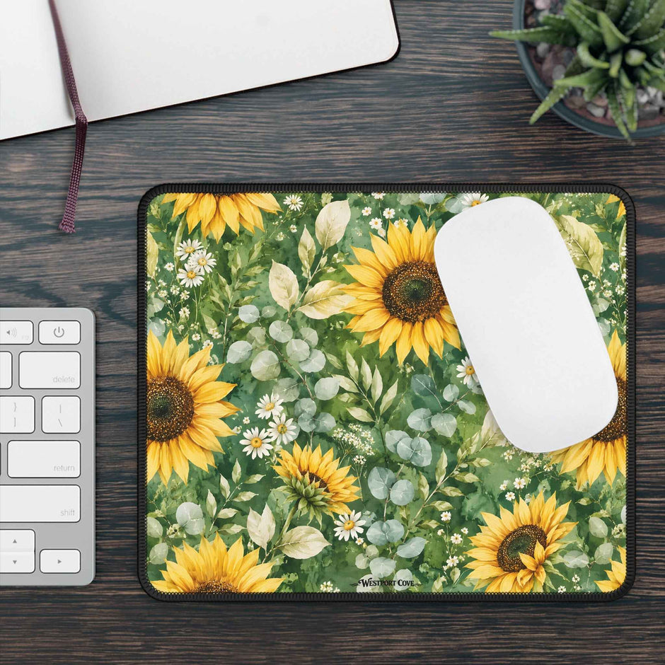 Sunflower Garden - Non-Slip Mouse Pad