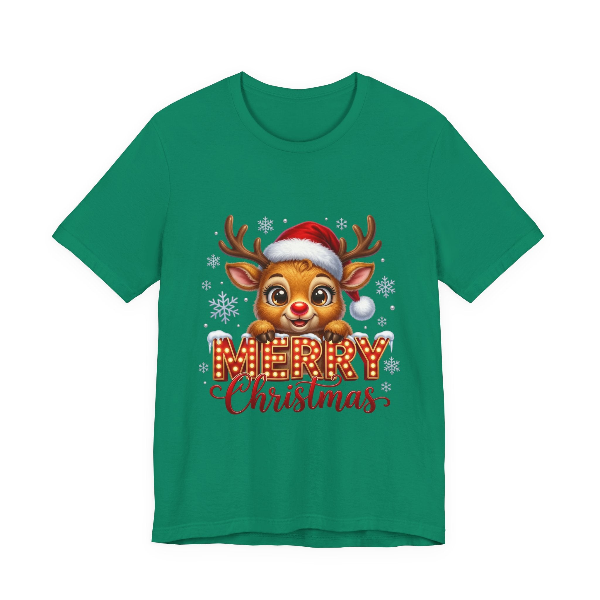Merry Christmas Reindeer T‑Shirt